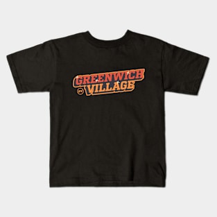 Greenwich Village Vibe: Urban Hip T-shirt Collection for NYC Trendsetters Kids T-Shirt